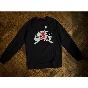 Nike Air Jordan Mens Black Crewneck Sweatshirt Size M